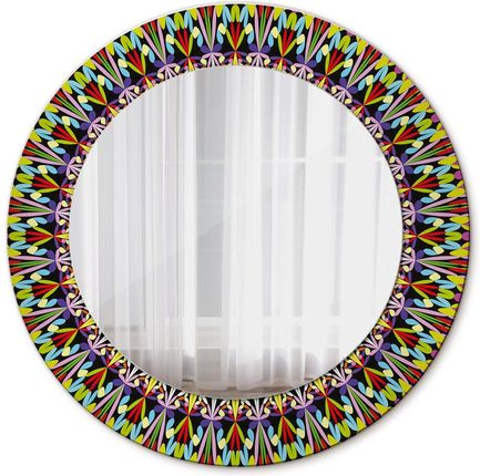 Tulup Lustro z nadrukiem dekoracyjne okrągłe Psychodeliczny wzór mandali 50cm (LSDOP00142)