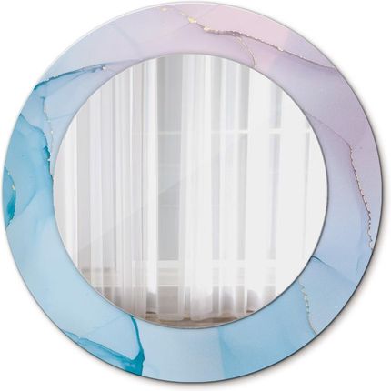 Tulup Lustro dekoracyjne okrągłe Nowoczesny marmur tekstura 50cm (LSDOP00149)