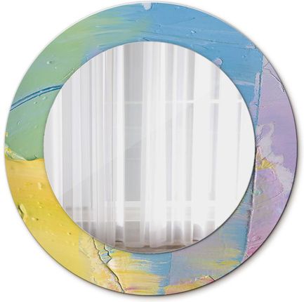 Tulup Lustro z nadrukiem okrągłe Tekstura farby olejnej 50cm (LSDOP00168)