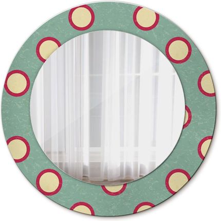 Tulup Lustro dekoracyjne okrągłe Kręgi kropki 50cm (LSDOP00183)