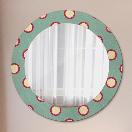 Tulup Lustro dekoracyjne okrągłe Kręgi kropki 60cm (LSDOP00183)