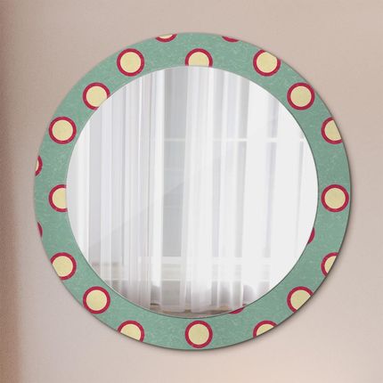 Tulup Lustro dekoracyjne okrągłe Kręgi kropki 70cm (LSDOP00183)