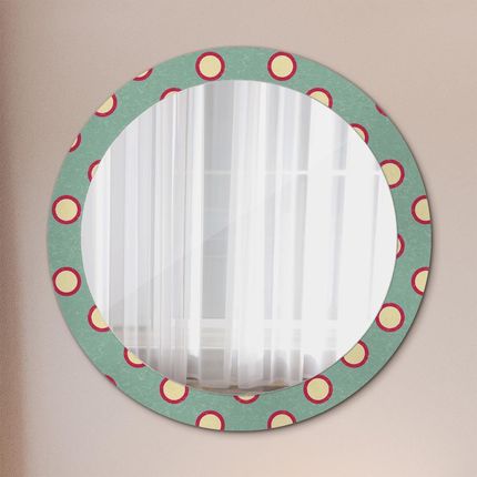 Tulup Lustro dekoracyjne okrągłe Kręgi kropki 80cm (LSDOP00183)