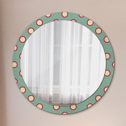 Tulup Lustro dekoracyjne okrągłe Kręgi kropki 90cm (LSDOP00183)