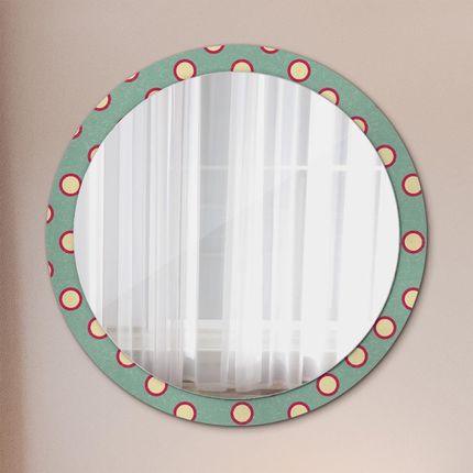 Tulup Lustro dekoracyjne okrągłe Kręgi kropki 100cm (LSDOP00183)