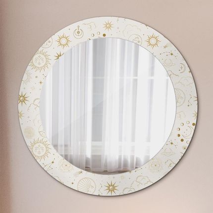 Tulup Lustro dekoracyjne okrągłe Mistyczny ezoteryczny wzór 60cm (LSDOP00187)