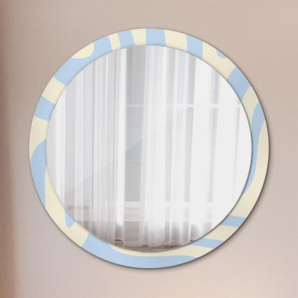 Tulup Lustro z nadrukiem dekoracyjne okrągłe Abstrakcyjny kształt 100cm (LSDOP00200)