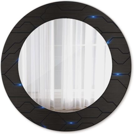 Tulup Lustro dekoracyjne okrągłe Futurystyczny abstrakcyjny 50cm (LSDOP00216)