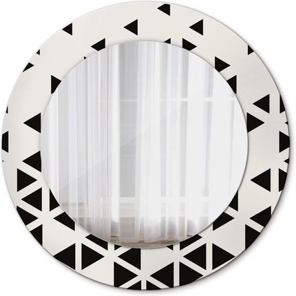 Tulup Lustro dekoracyjne okrągłe Abstrakcyjny geometryczny 50cm (LSDOP00220)