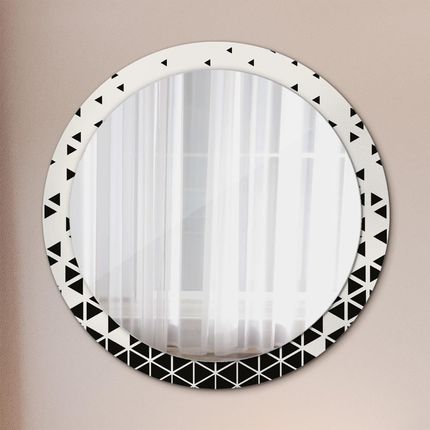 Tulup Lustro dekoracyjne okrągłe Abstrakcyjny geometryczny 90cm (LSDOP00220)