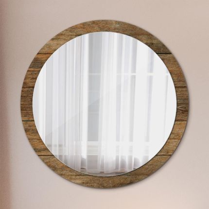 Tulup Lustro dekoracyjne okrągłe Stare drewno 100cm (LSDOP00227)
