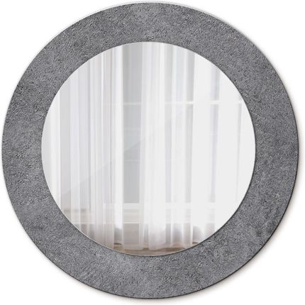 Tulup Lustro dekoracyjne okrągłe Tekstura betonowa 50cm (LSDOP00229)