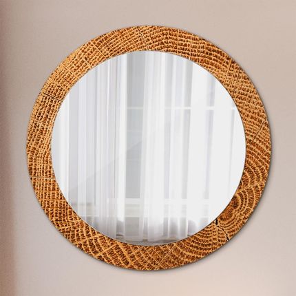 Tulup Lustro dekoracyjne okrągłe Drewno dębowe 70cm (LSDOP00239)