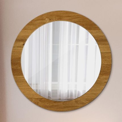 Tulup Lustro dekoracyjne okrągłe Rustykalny dąb 70cm (LSDOP00241)