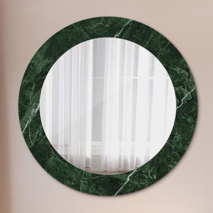 Tulup Lustro dekoracyjne okrągłe Zielony marmur 60cm (LSDOP00247)
