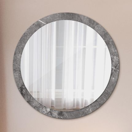 Tulup Lustro dekoracyjne okrągłe Rustykalny marmur 100cm (LSDOP00258)
