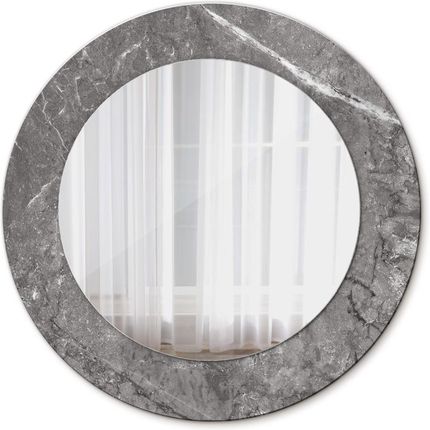Tulup Lustro dekoracyjne okrągłe Rustykalny marmur 50cm (LSDOP00258)