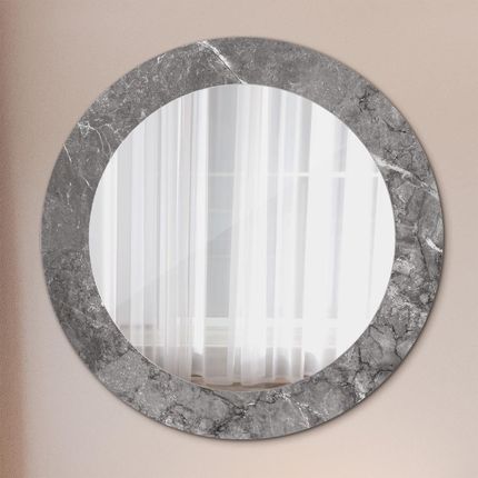Tulup Lustro dekoracyjne okrągłe Rustykalny marmur 60cm (LSDOP00258)