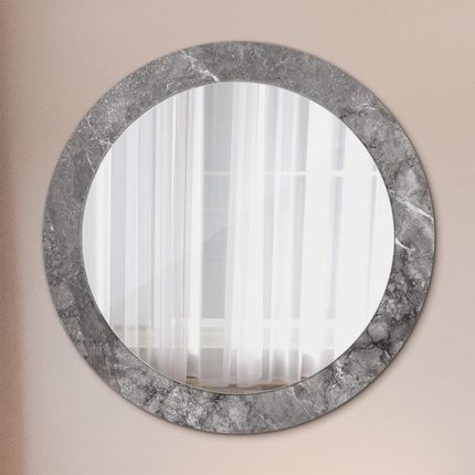 Tulup Lustro dekoracyjne okrągłe Rustykalny marmur 70cm (LSDOP00258)