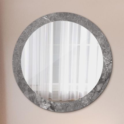 Tulup Lustro dekoracyjne okrągłe Rustykalny marmur 80cm (LSDOP00258)