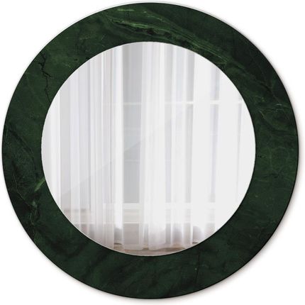 Tulup Lustro dekoracyjne okrągłe Zielony marmur 50cm (LSDOP00262)