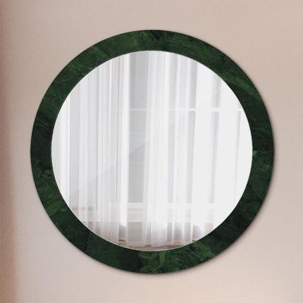 Tulup Lustro dekoracyjne okrągłe Zielony marmur 80cm (LSDOP00262)