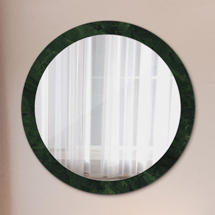 Tulup Lustro dekoracyjne okrągłe Zielony marmur 90cm (LSDOP00262)