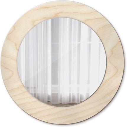Tulup Lustro dekoracyjne okrągłe Tekstura drewna 50cm (LSDOP00267)