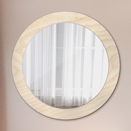 Tulup Lustro dekoracyjne okrągłe Tekstura drewna 70cm (LSDOP00267)