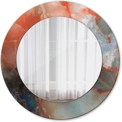Tulup Lustro dekoracyjne okrągłe Onyksowe marmury 50cm (LSDOP00273)