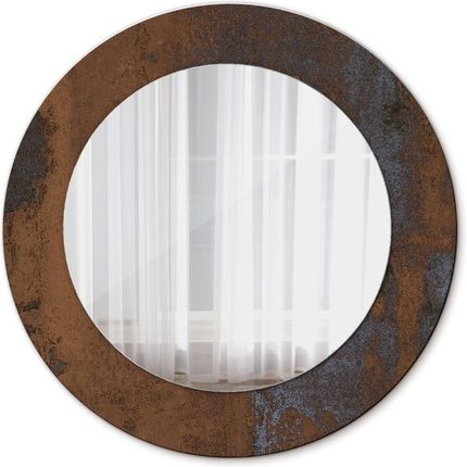 Tulup Lustro dekoracyjne okrągłe Metaliczny rustykalny 50cm (LSDOP00276)