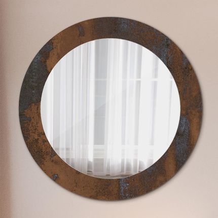 Tulup Lustro dekoracyjne okrągłe Metaliczny rustykalny 60cm (LSDOP00276)