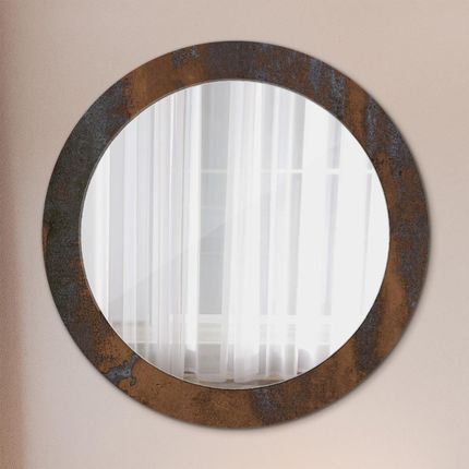 Tulup Lustro dekoracyjne okrągłe Metaliczny rustykalny 70cm (LSDOP00276)