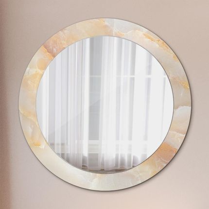 Tulup Lustro z nadrukiem dekoracyjne okrągłe Marmur onyks 70cm (LSDOP00291)