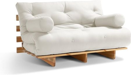 Sofa Futon Latex z funkcją spania 90x200 - Pascall Ecru
