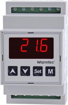 Regulator temperatury Warmtec RSD-20 na szynę DIN manualny czujnik na przewodzie