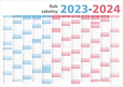 Zdjęcie Planowaki Planer Kalendarz Szkolny A0 Z Mocowaniem Na Rok 2023/24 119X84cm - Bełchatów