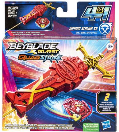 Hasbro Beyblade Burst QuadStrike Xcalius Power Speed Launcher Pack F7726