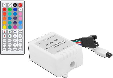 Ltc Sterownik Do Taśm Led 44 Przyciski Czarny Rgb 3 Kanały Podwójne Pcb. 1Lm