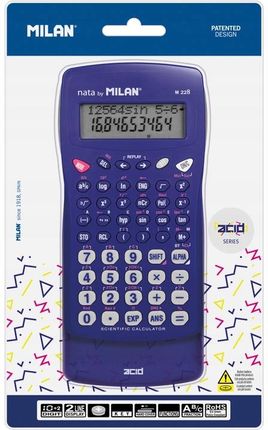 Kalkulator naukowy MILAN M228 ACID 159005 niebieski