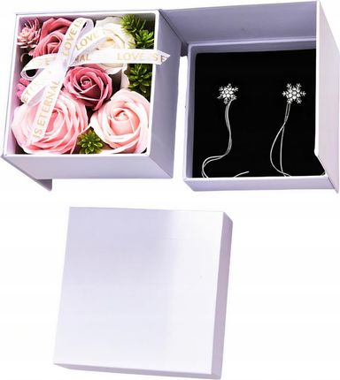 Flower Box Mydlane Roze Bukiet Pudełko