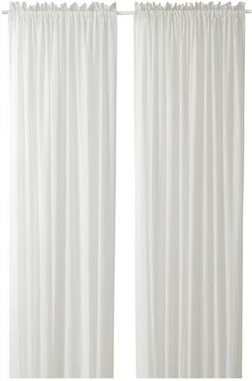 Ikea Munkbomal Firanki 2 szt biały 145x300cm