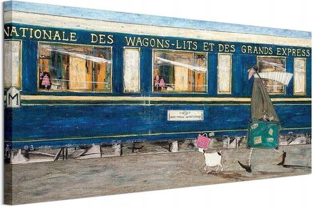 Obraz Sam Toft Pociąg Orient Express 100x50 cm