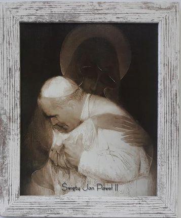 Święty Obraz Papieża Jana Pawła Iisepia 25X30