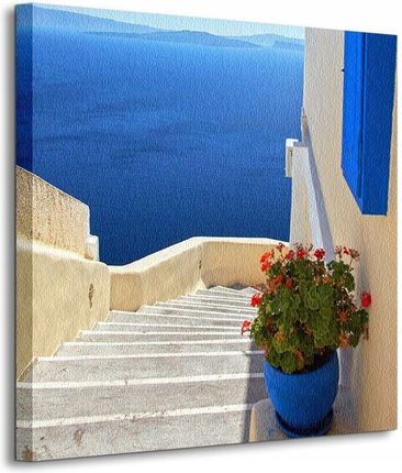 Widok z greckich schodów Obraz na płótnie 40x40 cm