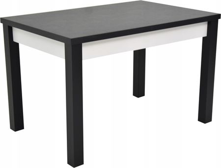 Stół czarno-biały 80x120cm nierozkładany do kuchni