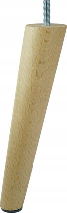 Noga nóżka drewniana skośna ze szpilką lakier 20cm