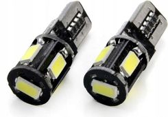 Zdjęcie ŻARÓWKI LEDOWE W5W 12V T10 5SMD 5730 CANBUS BIAŁE - Gliwice
