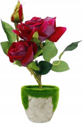 Róża 22cm Sztuczne Kwiaty W Doniczce Różne