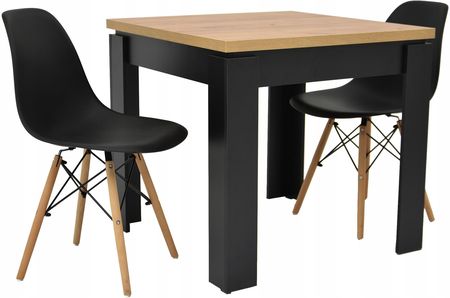 Stół 80x80 cm Craft 2 krzesła Sl skandynawskie